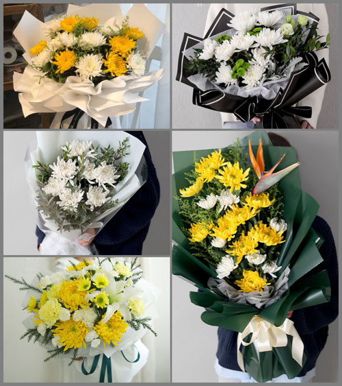 河南南阳卧龙区王村乡王庄村白事花束代送